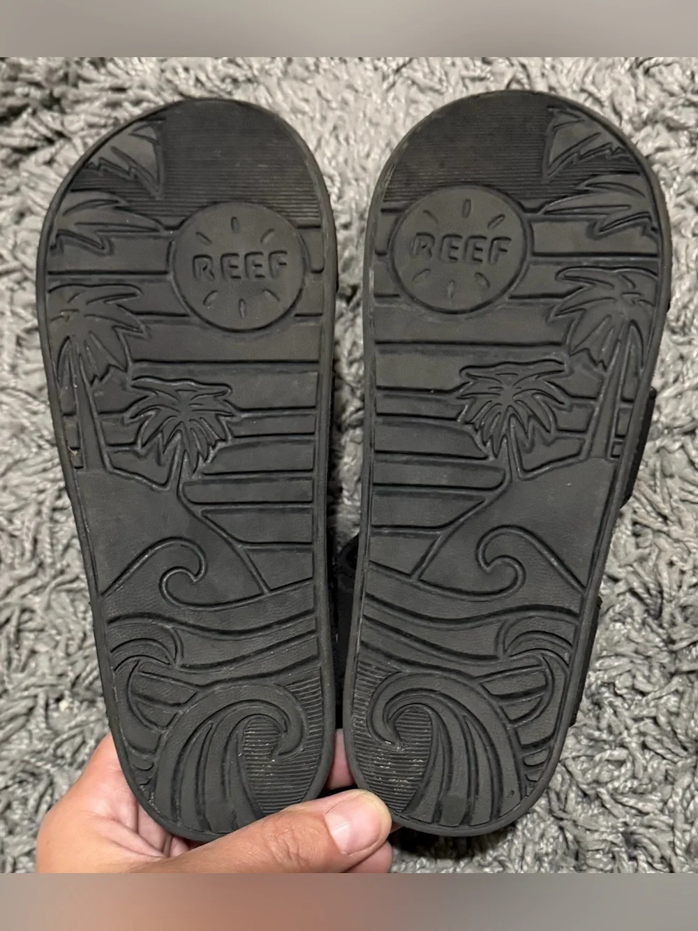 Reef Boy’s Black Fisherman Sandals